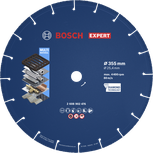 Diamantový řezný kotouč Bosch EXPERT Metal 355 mm pro více materiálů.